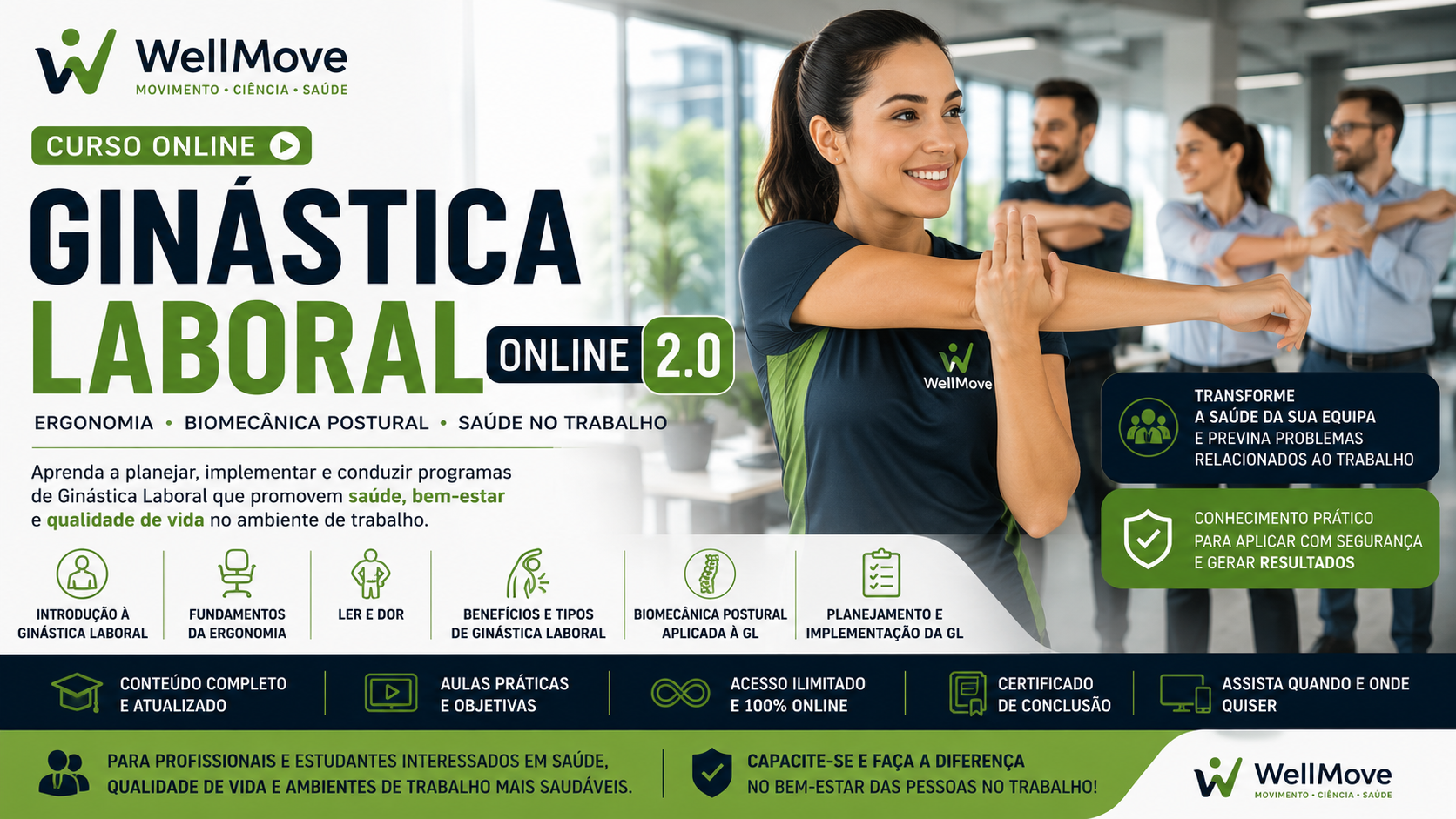 Curso Ginástica Laboral Online 2.0