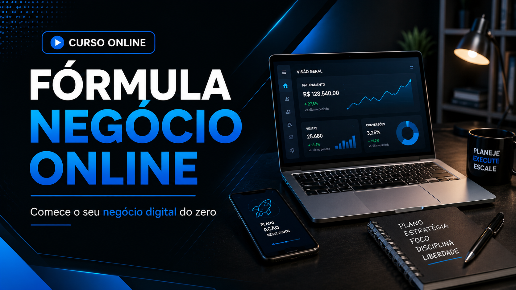 Capa da formação Fórmula Negócio Online